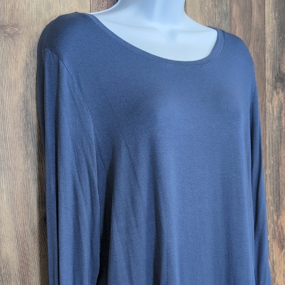 NWT Old Navy Blue Long Sleeve Tunic Tee XL                D263 - Picture 1 of 7
